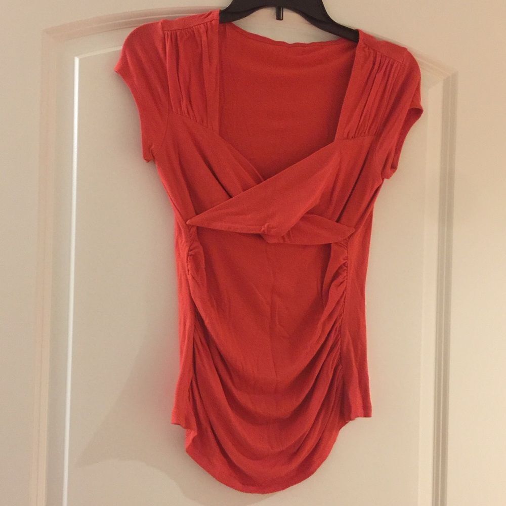 Orange stylish top